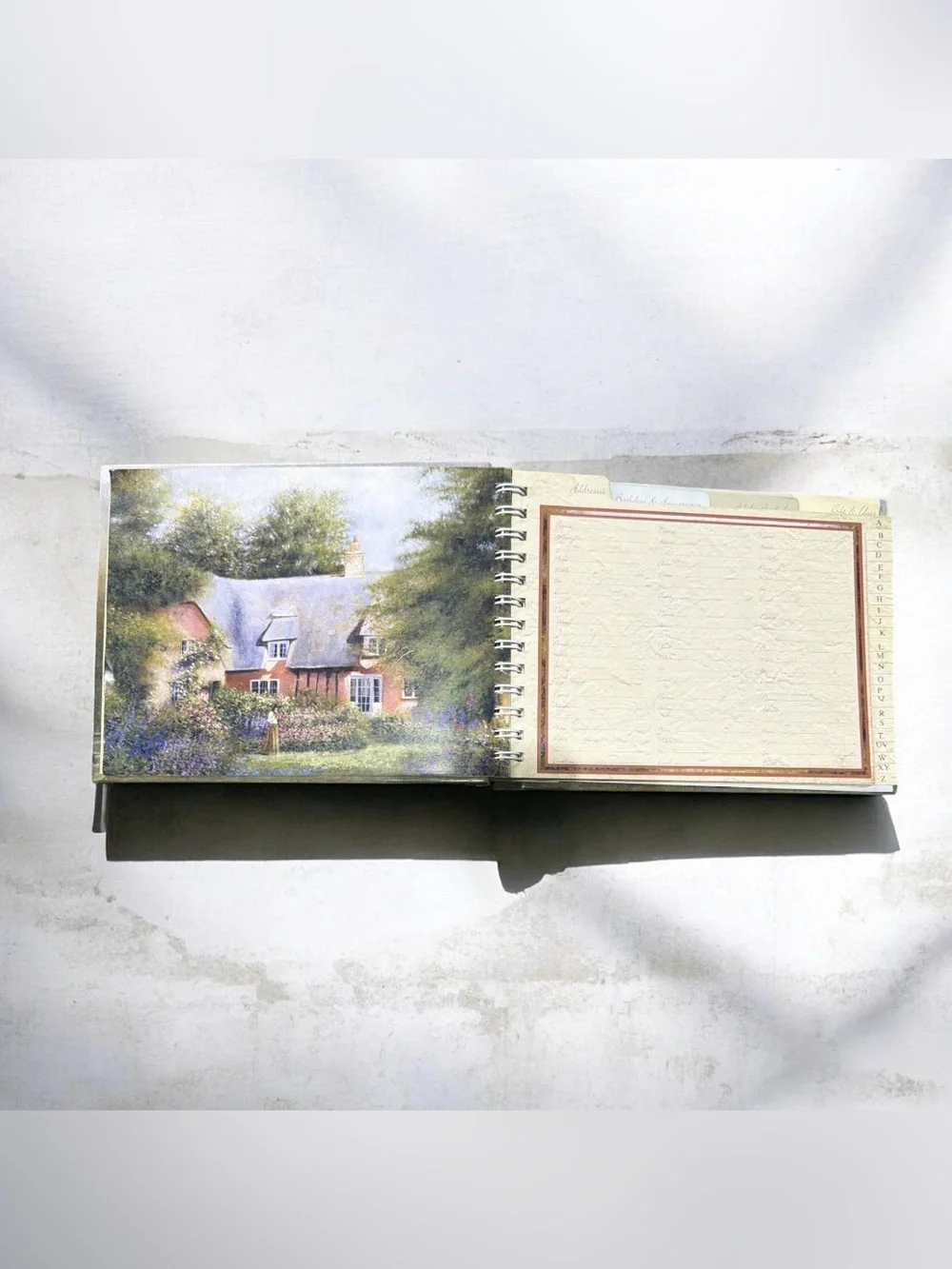 Vintage Hardcover Everyday Organizer Cottagecore Planner Dwayne Warwick Art NEW